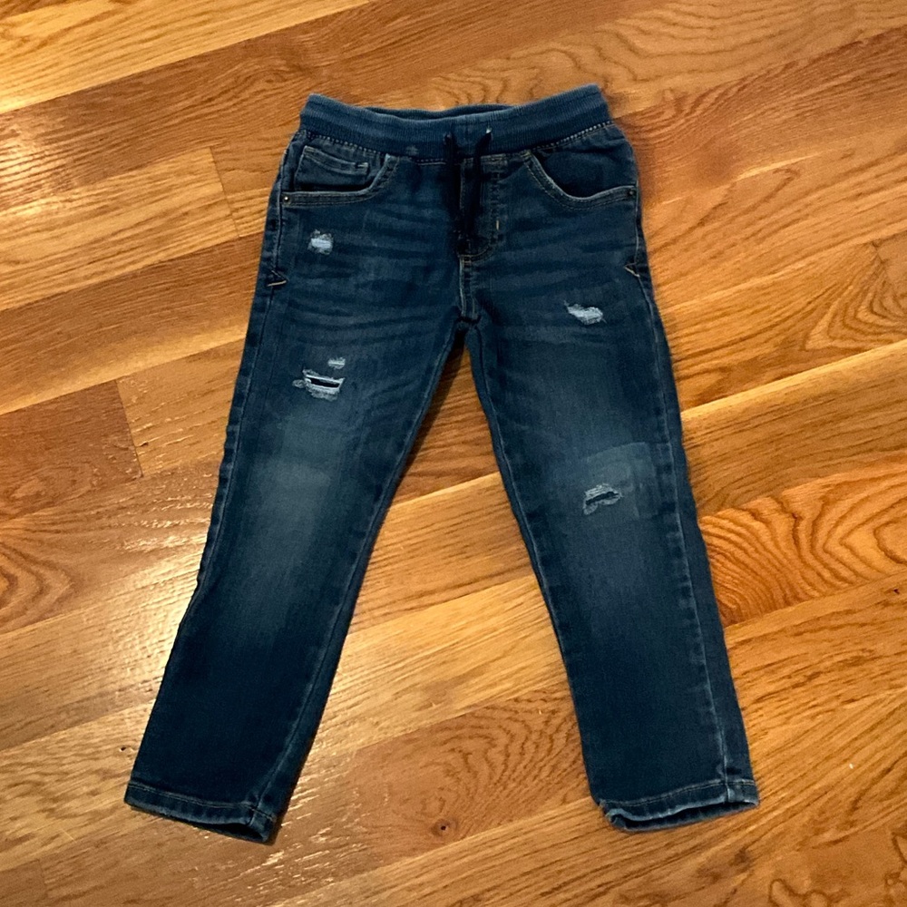 Cat & Jack Dark Blue Distressed Jeans